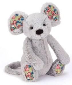 Peluche Souris Blossom Bashfuls Grise - 18 cm